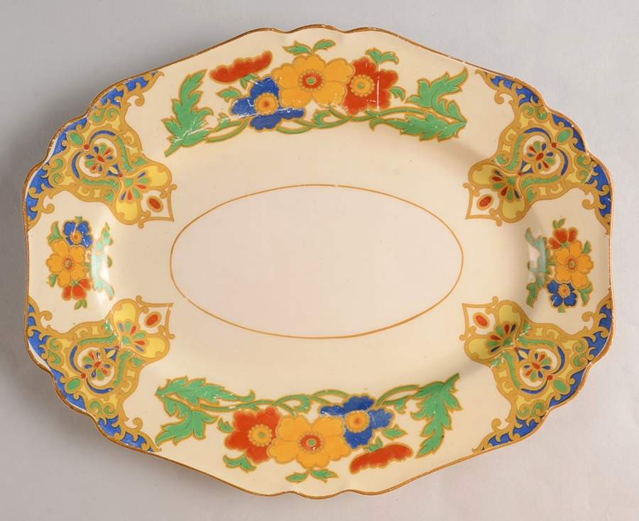 Cairo 10" Oval Serving Platter by John Maddock & Sons-1