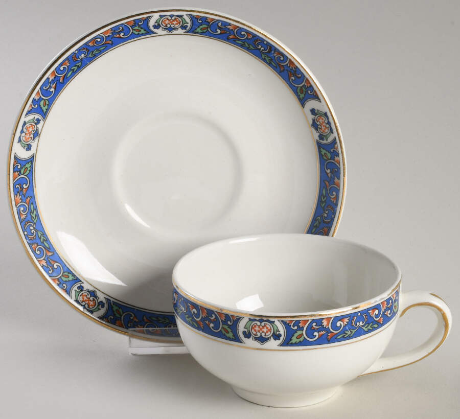 MAD8 Flat Cup & Saucer Set by John Maddock & Sons-1