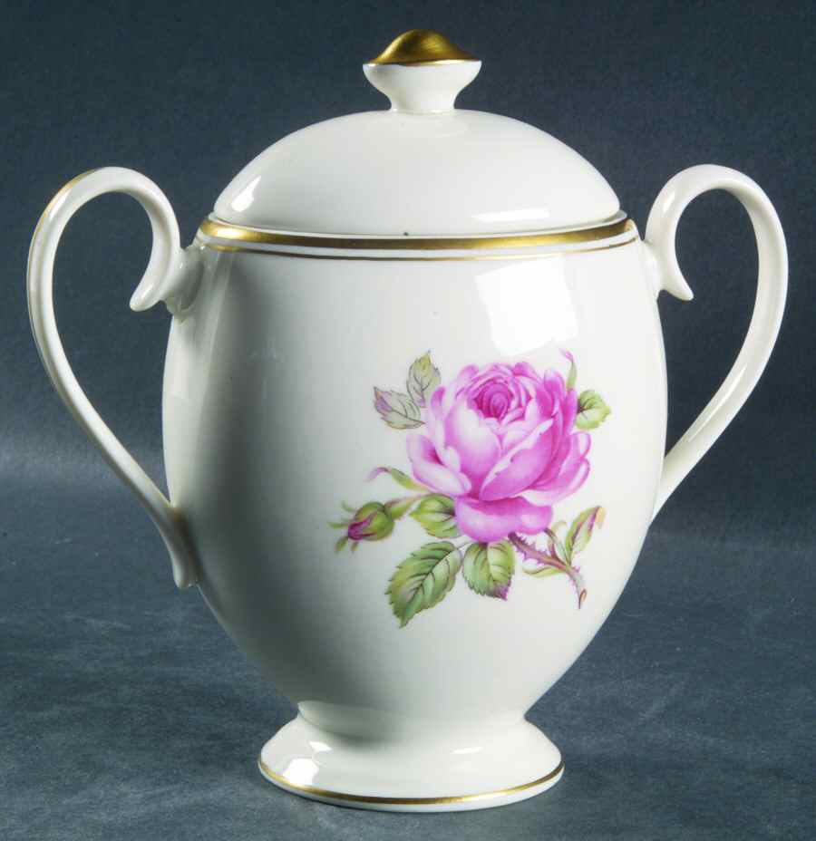 Manor Rose Gold Sugar Bowl & Lid by Manor House (USA)-1