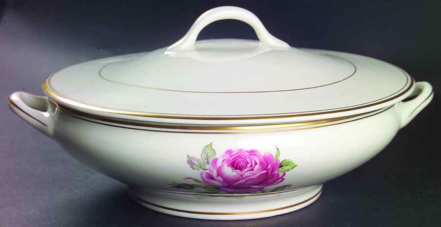 Manor Rose Gold Round Covered Vegetable by Manor House (USA)-1