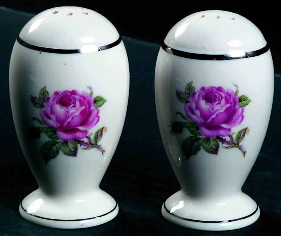 Manor Rose Platinum Salt & Pepper Set by Manor House (USA)-1
