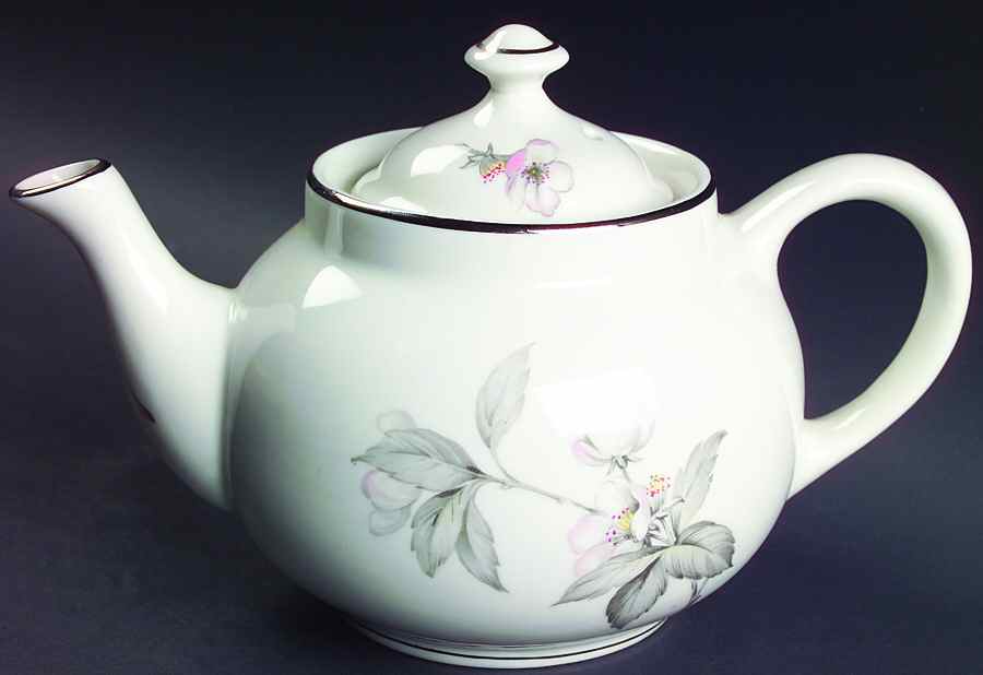 Spring Glory (Platinum) Teapot & Lid by Manor House (USA)-1