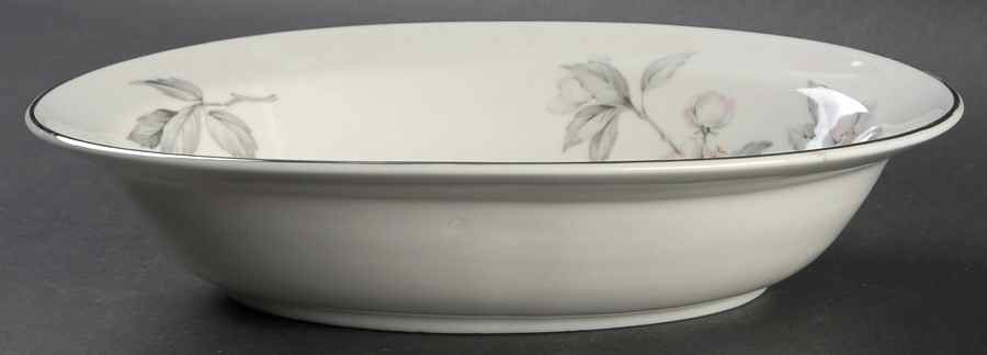 Spring Glory (Platinum) 10" Oval Vegetable Bowl by Manor House (USA)-1