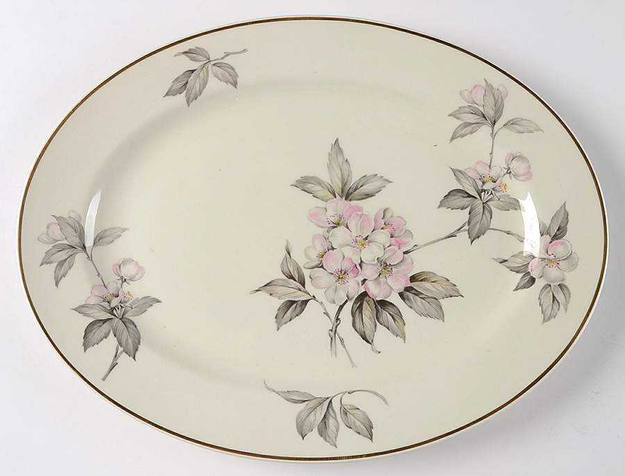 Spring Glory (Gold) 14" Oval Serving Platter by Manor House (USA)-1