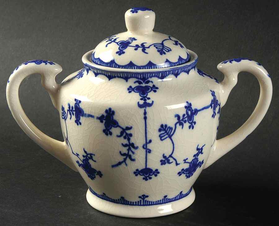 Blue Delft Sugar Bowl & Lid by Maruta-1
