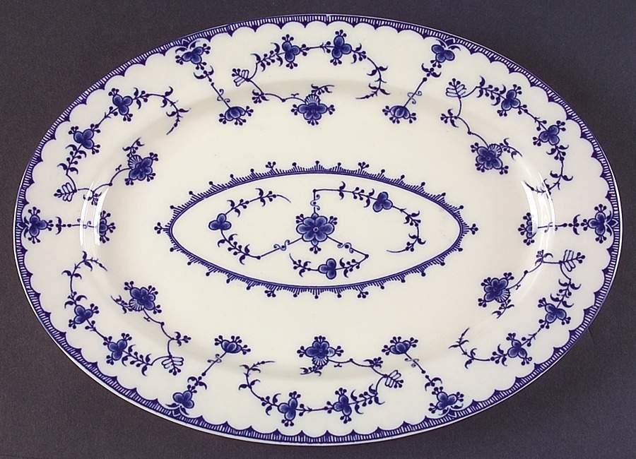 Blue Delft 12" Oval Serving Platter by Maruta-1