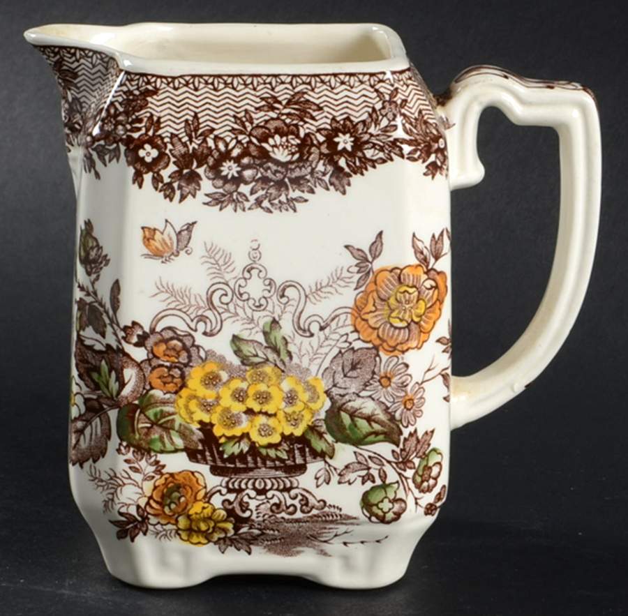 Ascot Brown Multicolor Creamer by Mason's-1