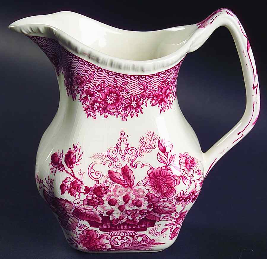 Ascot Red 20 Oz Gadroon Jug by Mason's-1