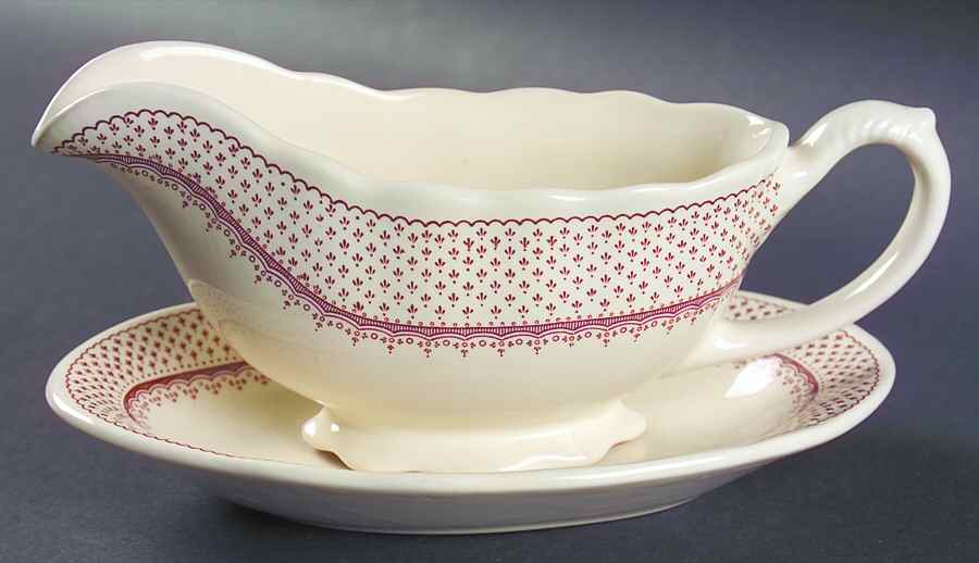 Ashlea Brown Gravy Boat & Underplate/Relish by Mason's-1