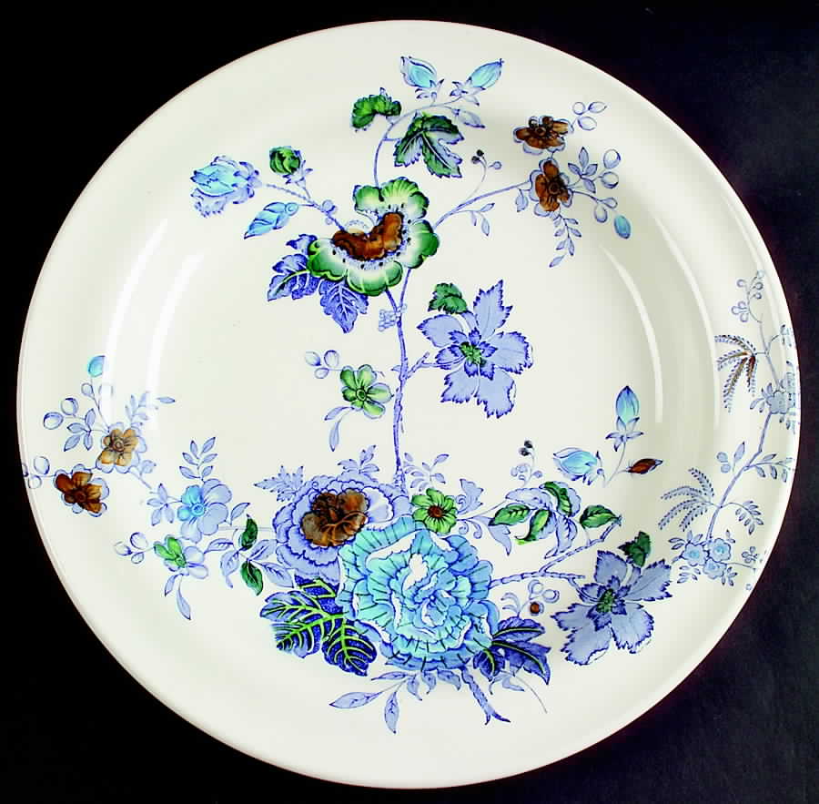 Belvedere Blue Multicolor Deep Dish by Mason's-1