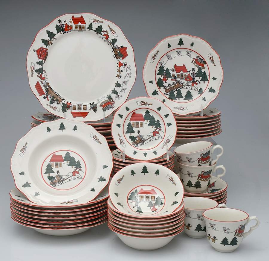 Christmas Village 56 Piece Set by Mason's-1