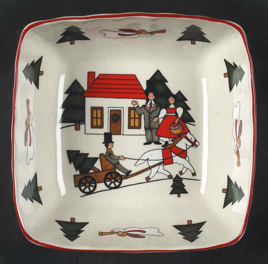 Christmas Village 5" Sweet Dish Lorne by Mason's-1