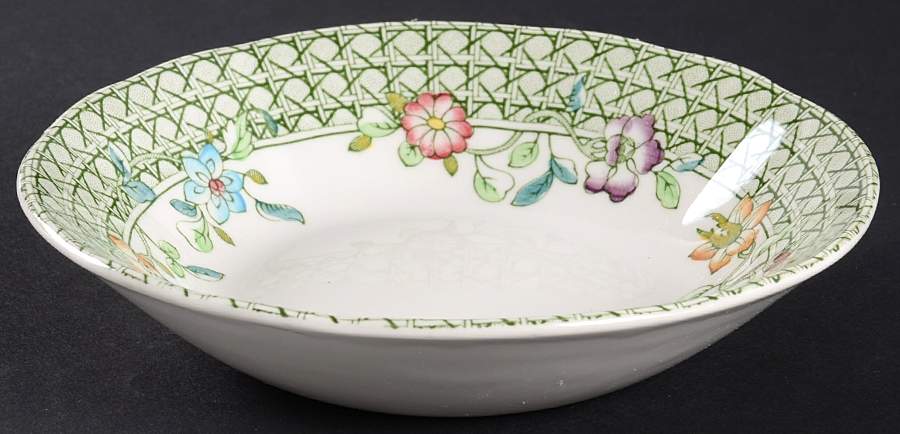 English Country Garden Green Mltclr Fruit/Dessert (Sauce) Bowl by Mason's-1