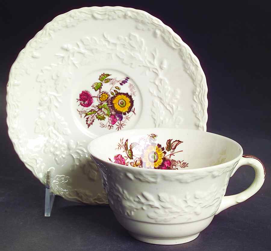 Friarswood Oversized Cup & Saucer Set by Mason's-1