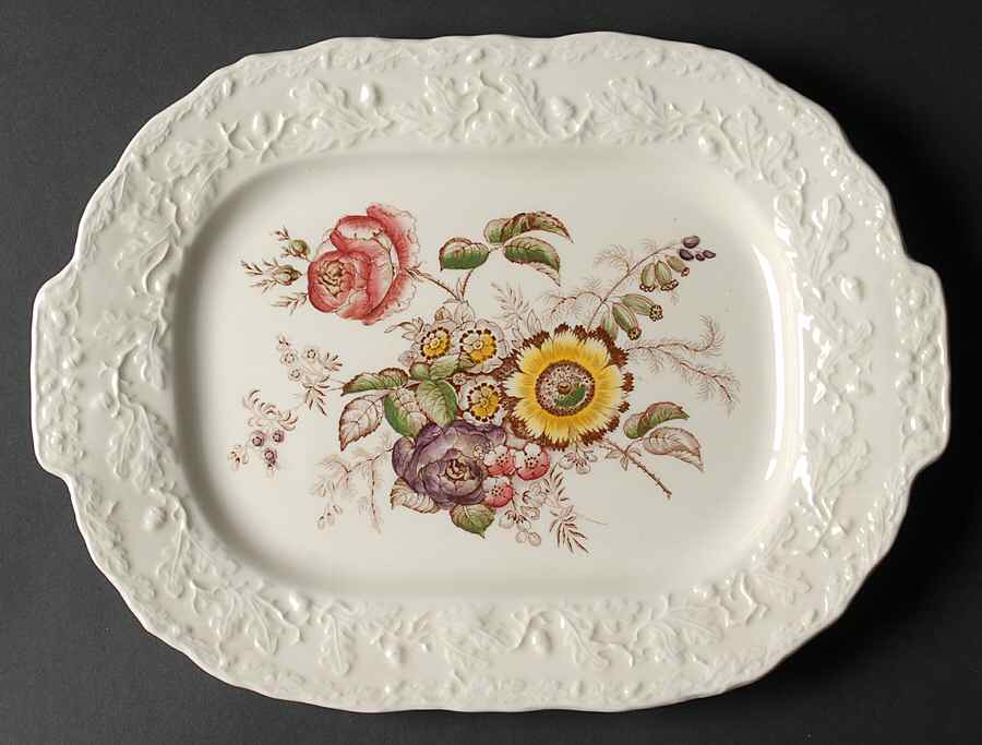 Friarswood 12" Oval Serving Platter by Mason's-1