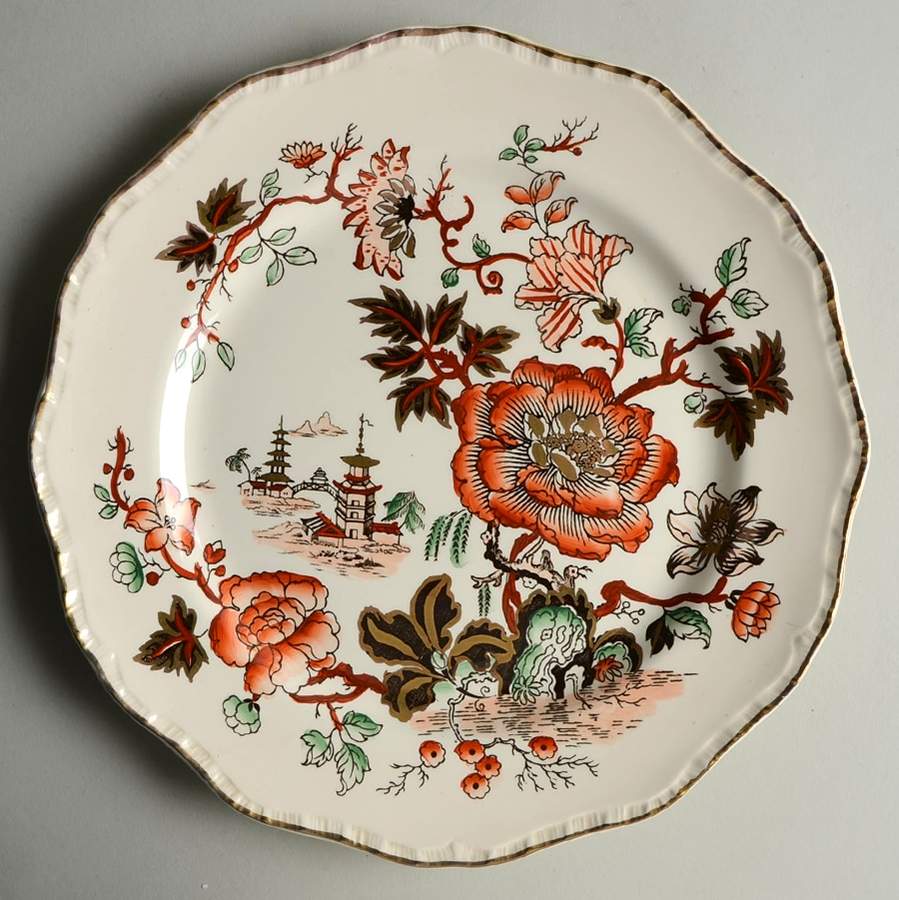 Golden Azalea Dinner Plate by Mason's-1