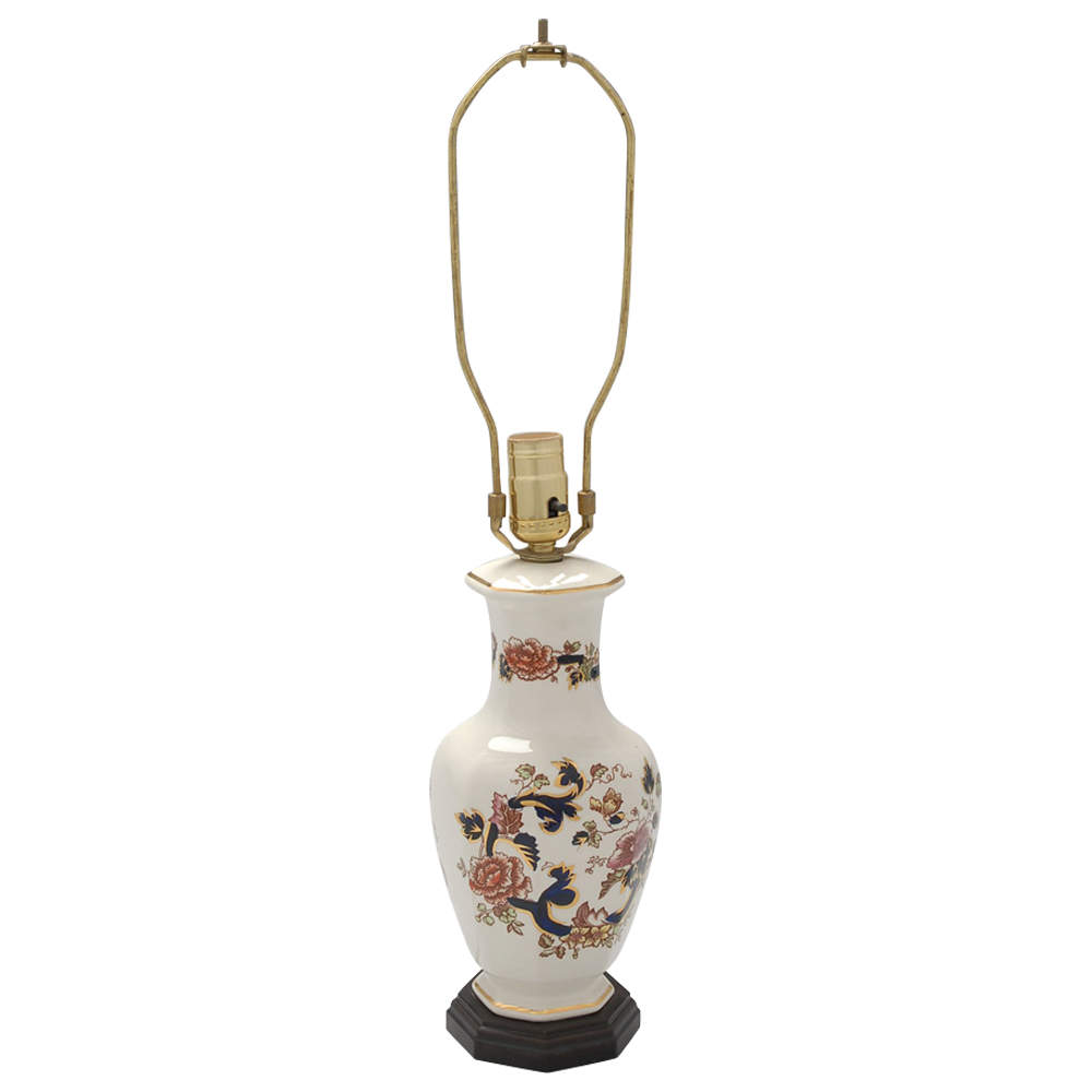 Mandalay Blue Multicolor Medium Indian Electric Lamp Base by Mason's-1