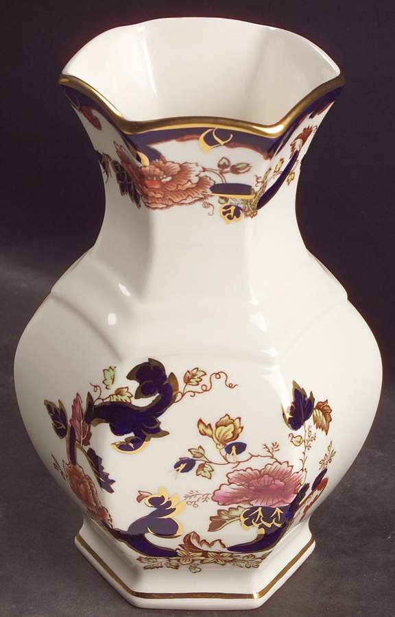 Mandalay Blue Multicolor 7" Minerva Vase by Mason's-1
