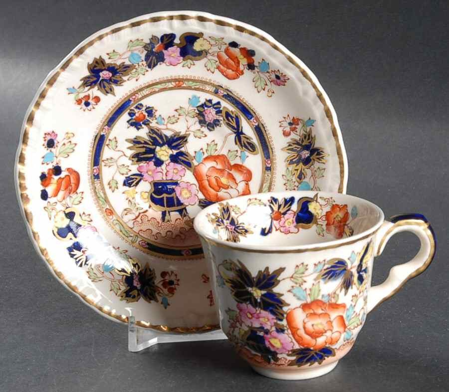 Mandarin Flat Demitasse Cup & Saucer Set by Mason's-1