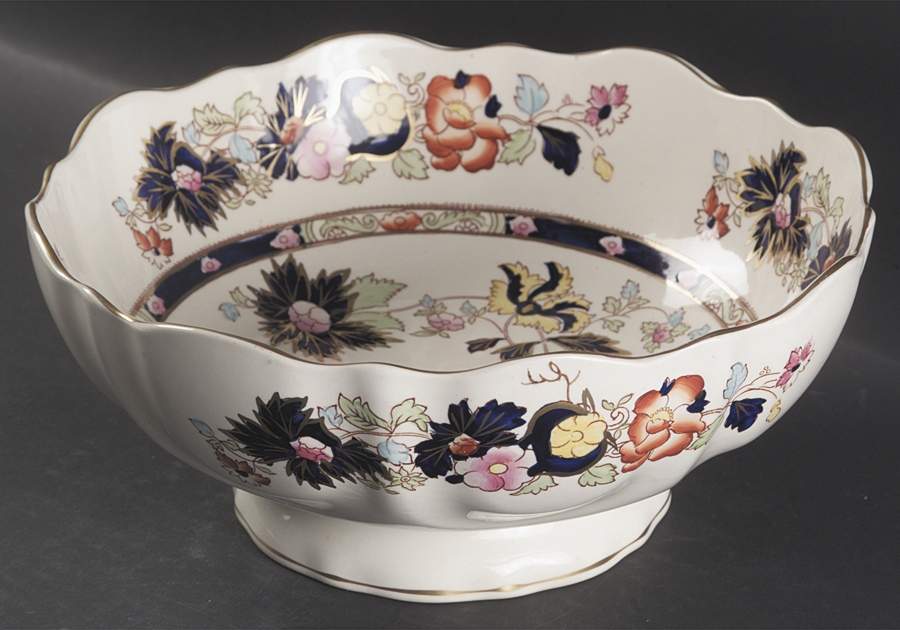 Mandarin Bruges Footed Salad Bowl by Mason's-1