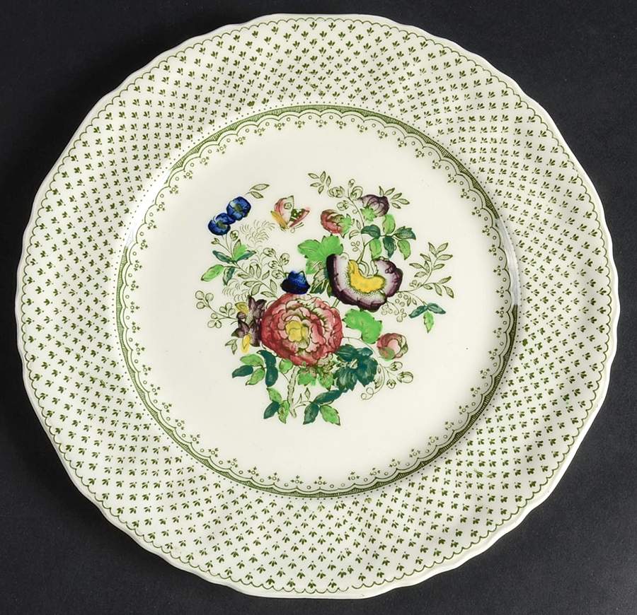 Paynsley Green Multicolor Salad Plate by Mason's-1