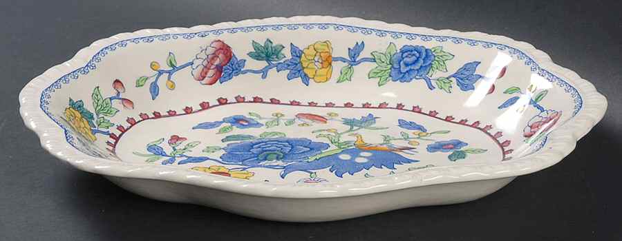 Regency Plantation Colonial Oval Gadroon Dessert Bowl by Mason's-1