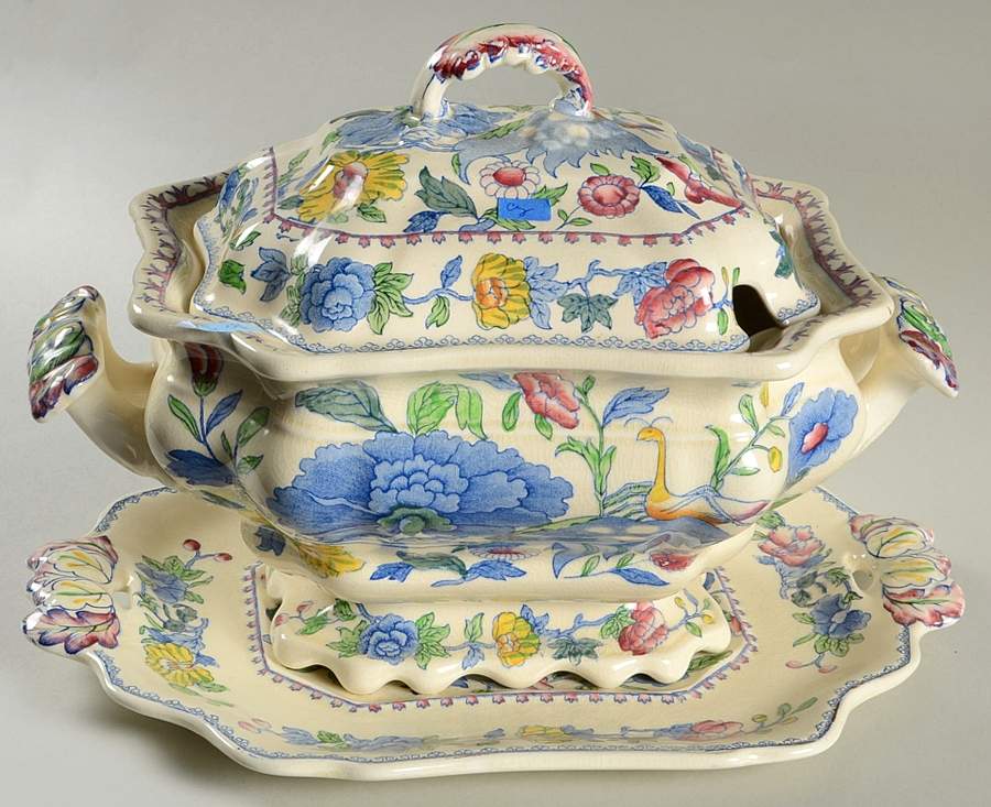 Regency Plantation Colonial Tureen & Lid w/Underplate by Mason's-1