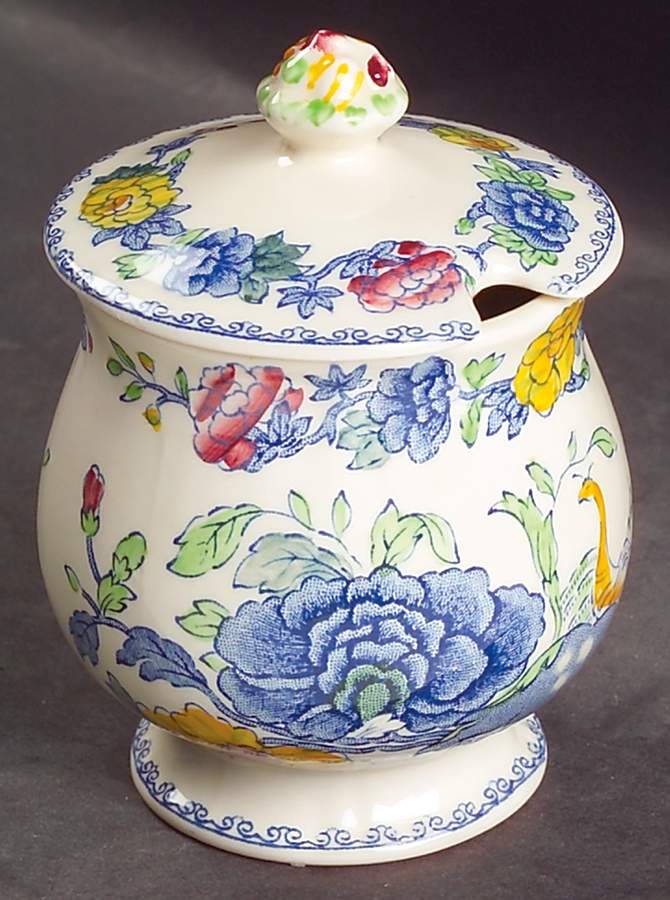 Regency Plantation Colonial Jam/Jelly & Lid by Mason's-1
