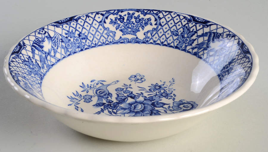 Stratford Royal Blue (No Trim) Coupe Cereal Bowl by Mason's-1
