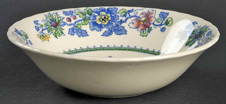 Strathmore Blue Multicolor Coupe Cereal Bowl by Mason's-1