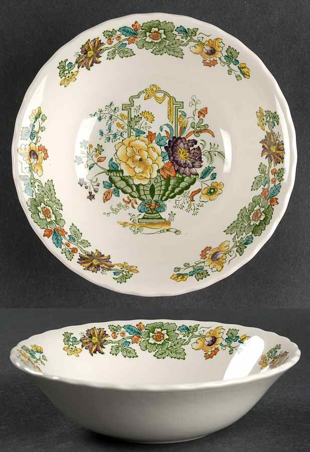 Strathmore Green Multicolor Coupe Cereal Bowl by Mason's-1