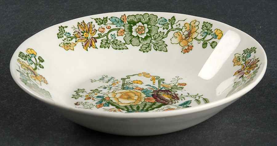 Strathmore Green Multicolor Fruit/Dessert (Sauce) Bowl by Mason's-1