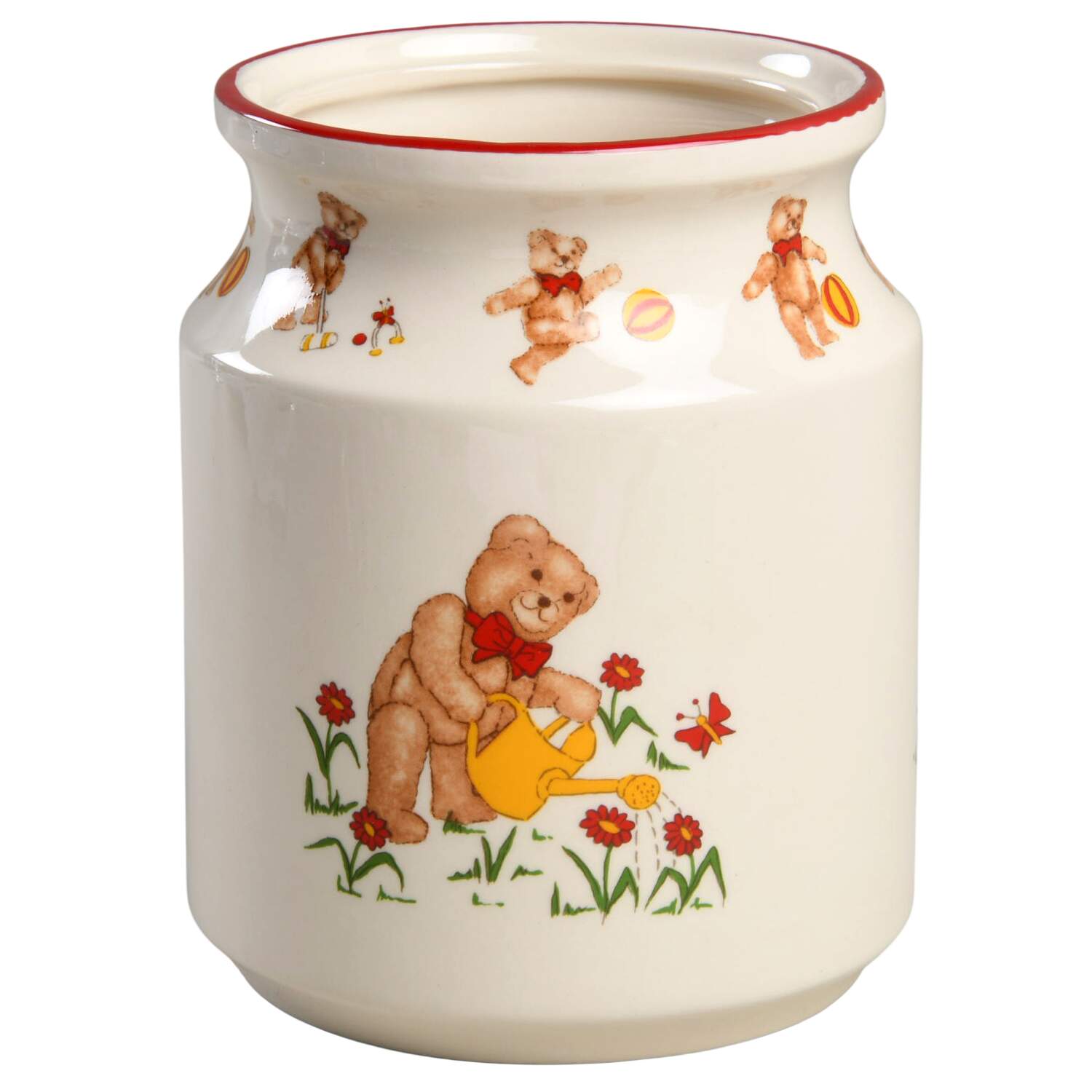 Teddy Bears 5" Storage Jar No Lid by Mason's-1