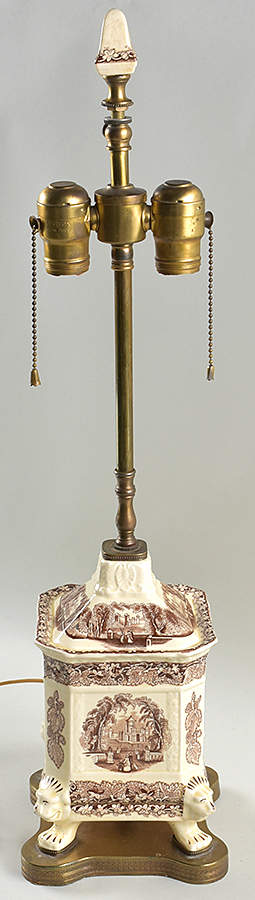 Vista Brown (No Trim) Table Lamp No Shade by Mason's-1