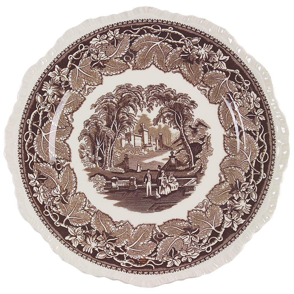 Vista Brown (No Trim) Large Dinner Plate by Mason's-1