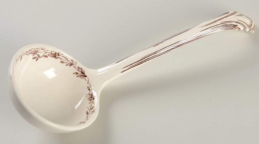 Vista Brown (No Trim) Tureen Ladle by Mason's-1