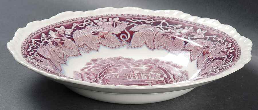 Vista Mulberry Large Rim Soup Bowl by Mason's-1
