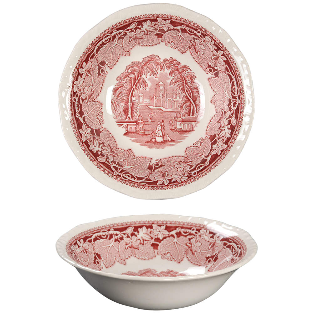 Vista Pink (No Trim) Coupe Cereal Bowl by Mason's-1