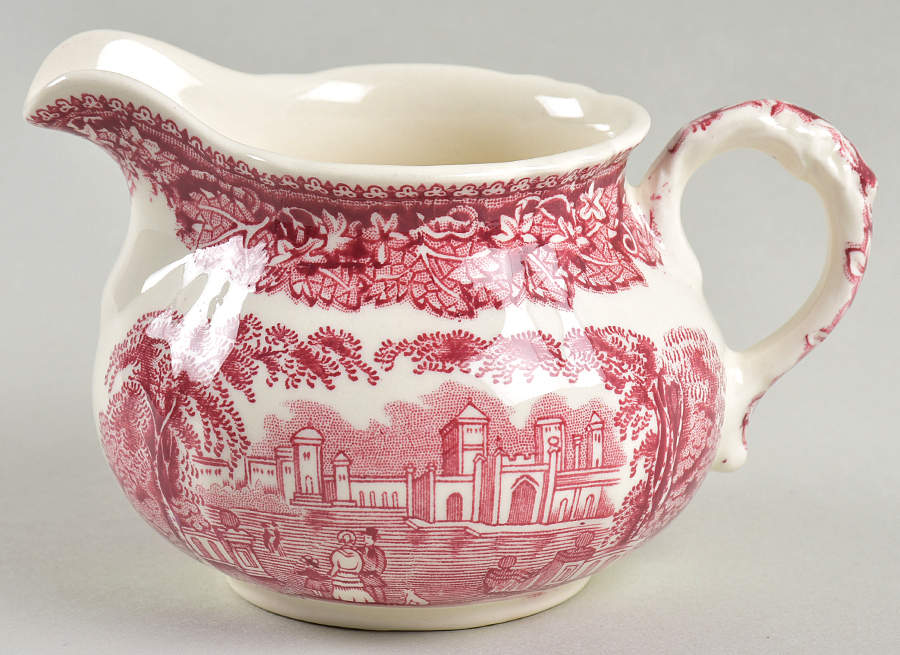 Vista Pink (No Trim) Mini Creamer by Mason's-1