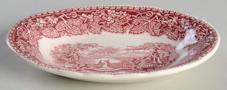 Vista Pink (No Trim) Individual Gravy Boat Underplate by Mason's-1