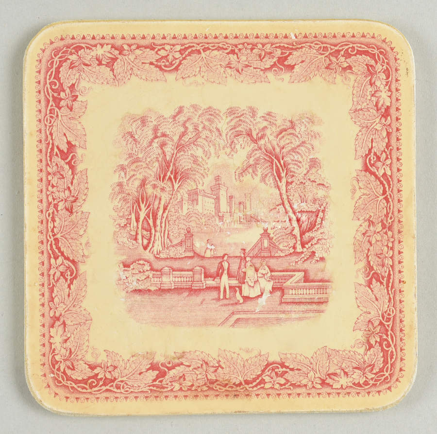 Vista Pink (No Trim) Coaster by Mason's-1