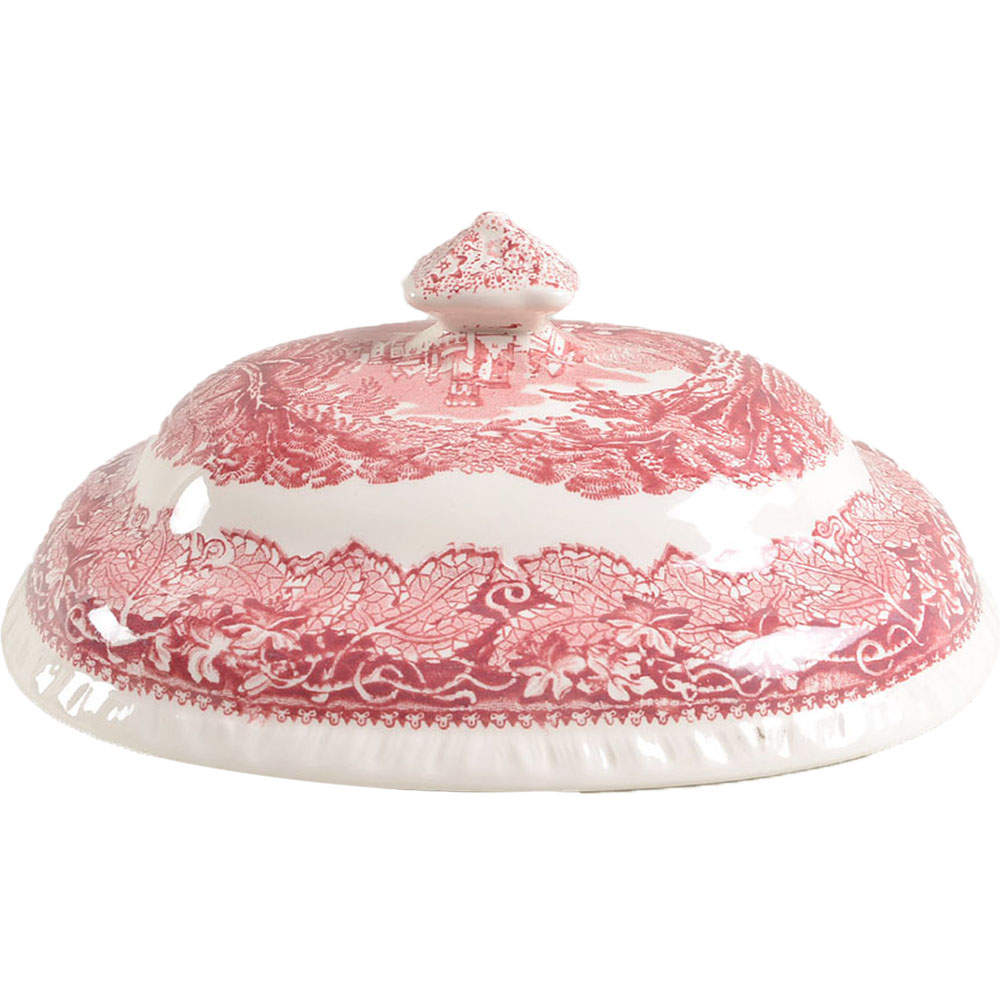 Vista Pink (No Trim) Lid for Oval Vegetable by Mason's-1