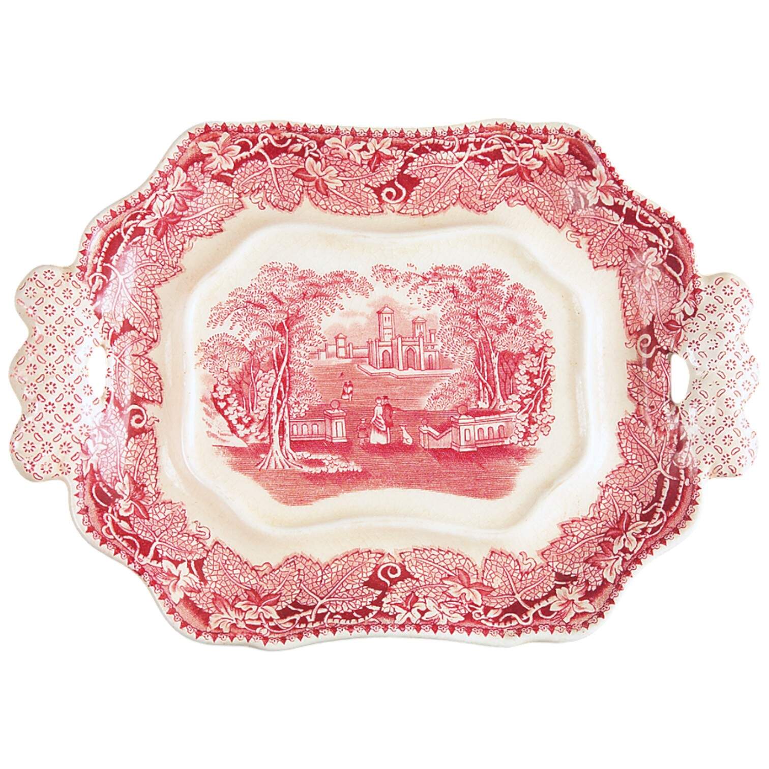 Vista Pink (No Trim) Underplate for Sauce Boat by Mason's-1