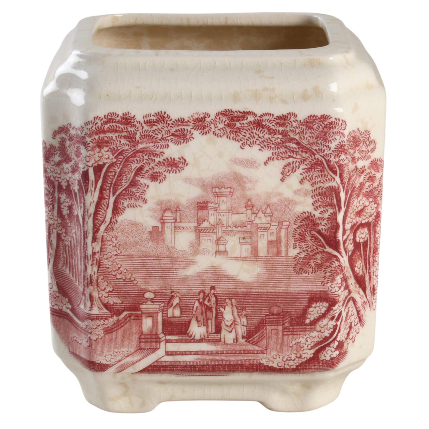 Vista Pink (No Trim) Fan Jar No Lid by Mason's-1