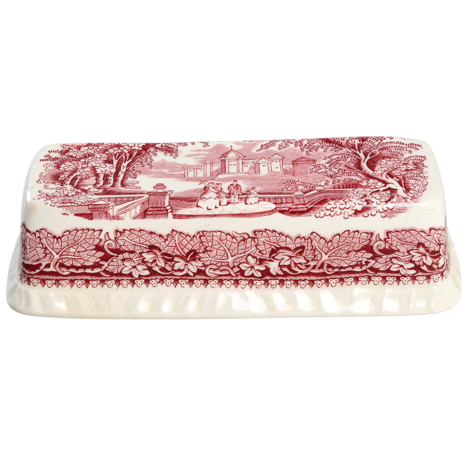Vista Pink (No Trim) Lid for 1/4 Lb Butter by Mason's-1
