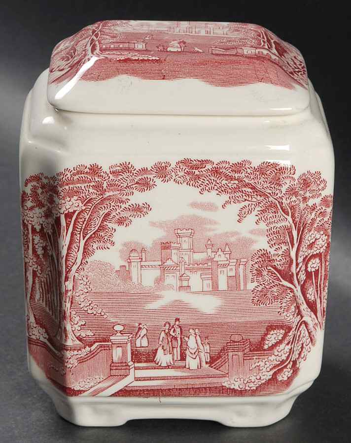 Vista Pink (No Trim) Fan Jar & Lid by Mason's-1
