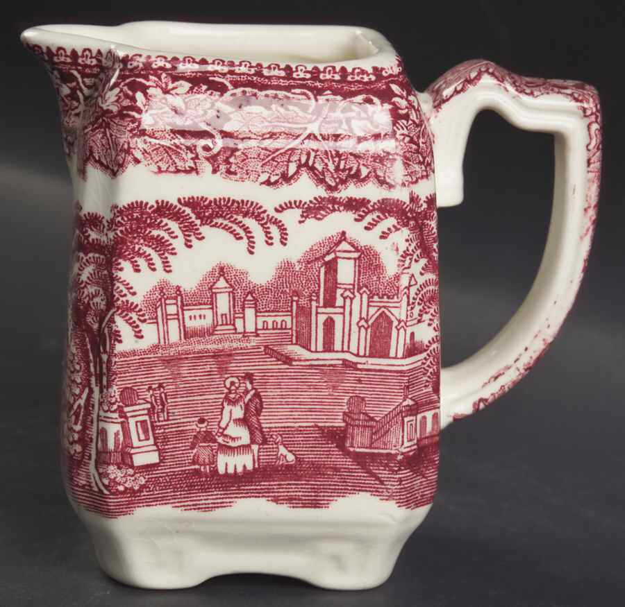 Vista Pink (No Trim) Small Square Creamer by Mason's-1
