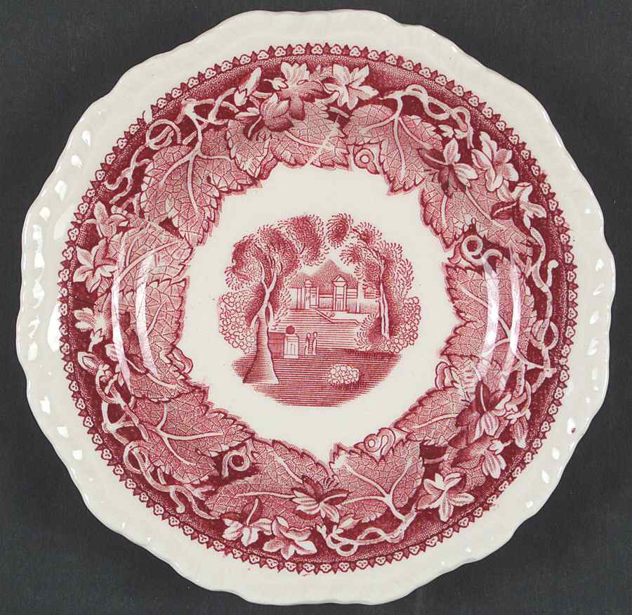 Vista Pink (No Trim) Small Bread & Butter Plate by Mason's-1