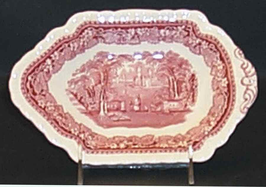 Vista Pink (No Trim) Underplate for Gravy Boat by Mason's-1