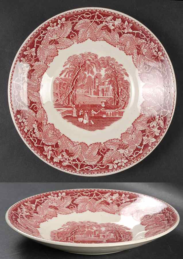 Vista Pink (No Trim) Bread and Butter Bowl by Mason's-1